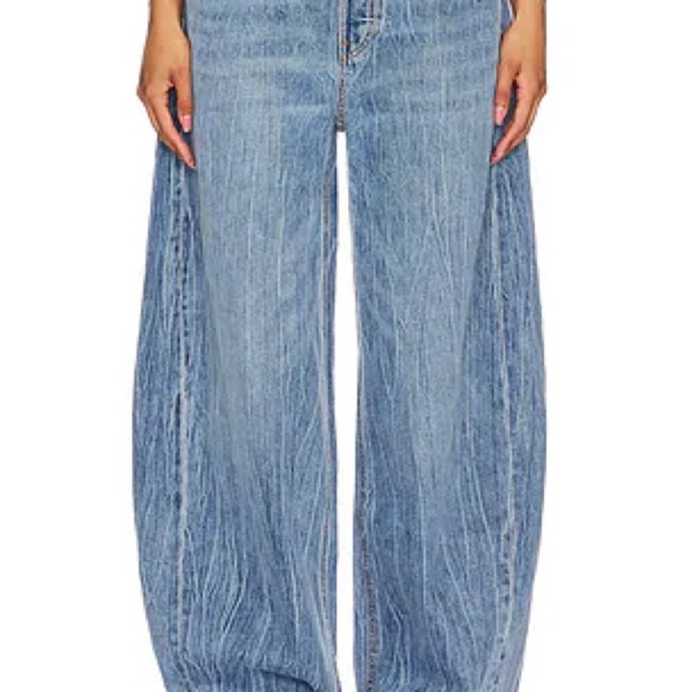 Alexander Wang Women Oversized Round Low Rise Jeans - Picture 4 of 5